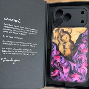 Carved 17 pro max case breast cancer awareness